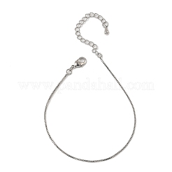 Латунные браслеты-цепочки с креплением для женщин BJEW-G735-02P