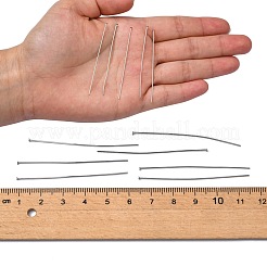 Стойкие к потускнению ювелирные инструменты и оборудование декоративные булавки из нержавеющей стали с плоской головкой&nbsp;X-STAS-E023-0.6x50mm