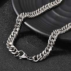 8 мм кубинские звенья цепи из нержавеющей стали 304 для мужчин NJEW-B134-03B-P
