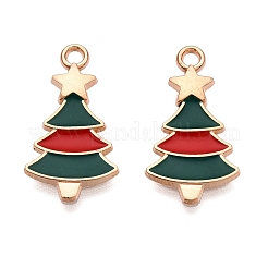 Noël alliage thème pendentifs émail&nbsp;ENAM-T020-10J