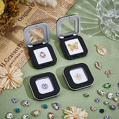 Aufbewahrungsboxen für lose Diamanten aus ABS-Kunststoff mit Sichtfenster im Deckel&nbsp;AJEW-WH0609-746B-02