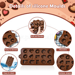 4шт 4 стиля шоколада силиконовая форма своими руками&nbsp;DIY-CJ0006-33