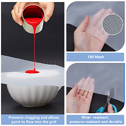 Нейлоновая сетчатая ткань&nbsp;AJEW-WH0678-72D