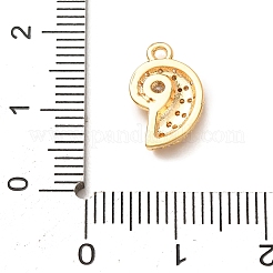Ciondoli rhinestone in ottone&nbsp;RB-CBAFDDC-03G