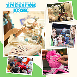 Деревянные защитные глазки вспомогательный инструмент AJEW-WH0270-376