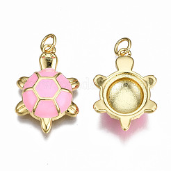 Латунь эмаль подвески&nbsp;KK-Q252-018C-NF