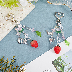 2 шт. акриловые и стеклянные подвесные украшения&nbsp;KEYC-SP0001-31