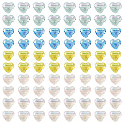 250pcs 5 Farben transparente Acrylperlen&nbsp;TACR-TA0001-82