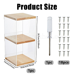 Одноуровневые прозрачные акриловые витрины для хранения&nbsp;ODIS-WH0043-214