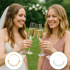 Наборы для самостоятельного изготовления подвесок для бокалов вина&nbsp;DIY-PH0031-45