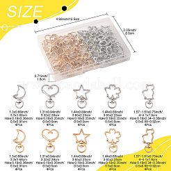 40 шт. 10-х стилевых поворотных карабинов из сплава FIND-FS0004-74