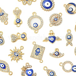 20 шт. 20 стиля эмалевые и стразы из сплава от сглаза и подвески с коннекторами и фурнитурой&nbsp;ENAM-YW0005-60