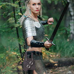 Искусственная кожа с оплеткой из сплава WH-WG26252-02