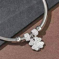 Браслеты с подвесками из нержавеющей стали 304 для женщин&nbsp;BJEW-D429-02G