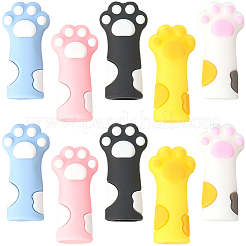 10 шт. 5-х цветные колпачки для ручек в мультяшном стиле&nbsp;AJEW-SC0031-20