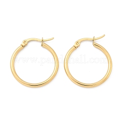 Серьги-кольца из нержавеющей стали 304 с ионным покрытием (IP)&nbsp;X-EJEW-N0016-11G-C