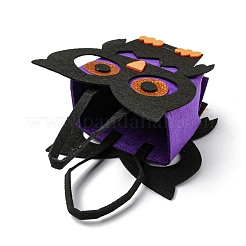 Halloween-Süßigkeitstüten aus Eulenfilz mit Griffen&nbsp;LS-HAWE-K001-01C