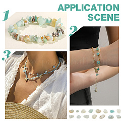 2 нити натуральных цветочных бусин из амазонита G-AR0005-87