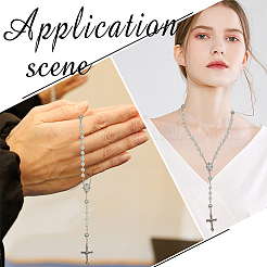 3 шт. 3-цветные четки из искусственного жемчуга&nbsp;NJEW-GO0001-17