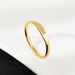 Кольца из нержавеющей стали 304 с гладкими полосами&nbsp;LS-RJEW-P151-01G-02