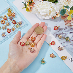 Акриловые подвески с золотым металлическим покрытием&nbsp;PALLOY-AB00032