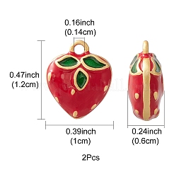 2шт латунные эмалированные подвески&nbsp;KK-YW0001-70