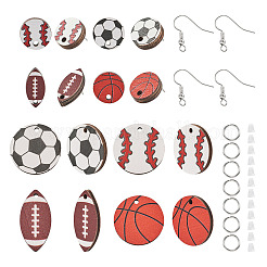 Набор для изготовления сережек на спортивную тему своими руками&nbsp;DIY-TA0006-10