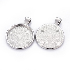 Tibetischer Stil Legierung Anhänger Fassungen&nbsp;TIBE-R295-055P-FF