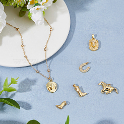 6шт 6 стиля латунные подвески&nbsp;KK-HS0015-72