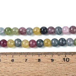 Brins de perles de verre craquelé teintées à effet ombré&nbsp;GLAA-Q106-01A-B28