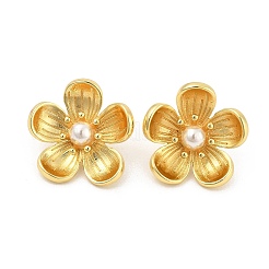 Серьги-гвоздики из латуни&nbsp;EJEW-S258-05G