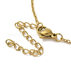 Ионное покрытие (ip) 304 нержавеющая сталь крест кулон ожерелья и браслеты и серьги-гвоздики наборы для женщин SJEW-C004-12G