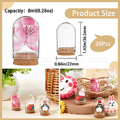 Стеклянный купол AJEW-CP0005-62A