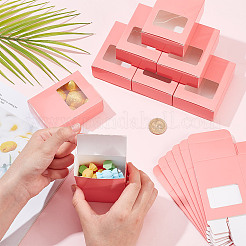 Прямоугольные бумажные складные подарочные коробки CON-WH0094-46C-01