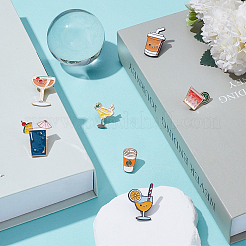 7 épingle à boisson en émail de 7 styles&nbsp;JEWB-SC0001-85