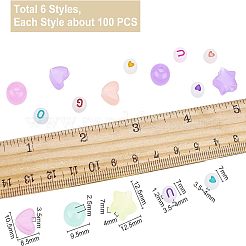 Perles acryliques lumineuses&nbsp;TACR-NB0001-06