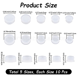 50 шт. 5 вида пластиковых крышек для бутылок&nbsp;AJEW-DJ0005-49