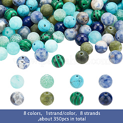 8 нитка 8 стиля нитки из натуральных и синтетических драгоценных камней&nbsp;G-OC0002-07