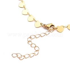 Collane in ottone collana a cuore&nbsp;NJEW-JN03184-02