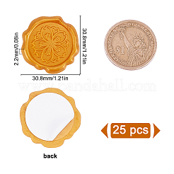 Pegatinas adhesivas de cera&nbsp;DIY-WH0201-10C