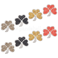 8 шт. 4-х цветные пластиковые стразы горячей фиксации&nbsp;DIY-FG0003-62