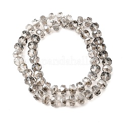 Прозрачные стеклянные бусины гальваническим пряди&nbsp;EGLA-P062-01A-03