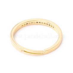 Искрящееся кубическое циркониевое регулируемое кольцо RJEW-I078-32G-NR