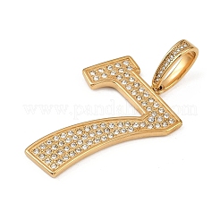 Крупные подвески из нержавеющей стали 304 со стразами&nbsp;STAS-Z171-09G