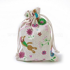 Sacchetti di imballaggio di tela da coniglio&nbsp;ABAG-I001-13x18-09