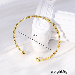 Витые латунные браслеты-манжеты YN8277