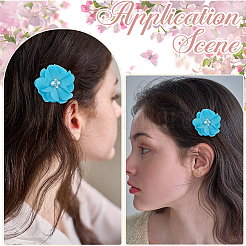 30 шт. полиэстер и пластик искусственный жемчуг и стразы цветочные украшения аксессуары&nbsp;DIY-SP0006-06B