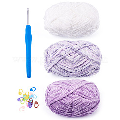 3 Rolle Polyester-Chenille-Wollgarn&nbsp;OCOR-MB0001-06A