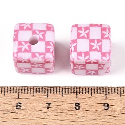 Непрозрачные акриловые бусины с лазерной печатью&nbsp;OACR-N155-07D