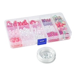 Акриловые бусины с АБС-пластиком&nbsp;DIY-FS0007-55